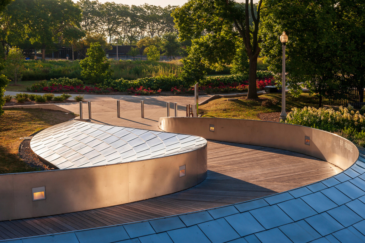 BP Bridge in Millennium Park