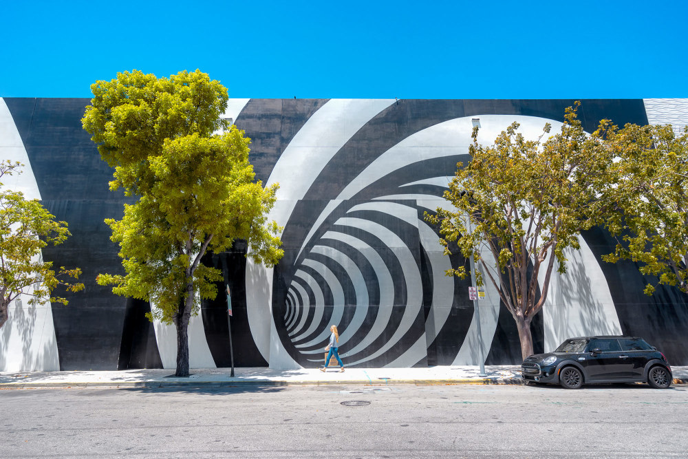 Mural de vórtice em Miami Design District Mural de vórtice em Miami Design District