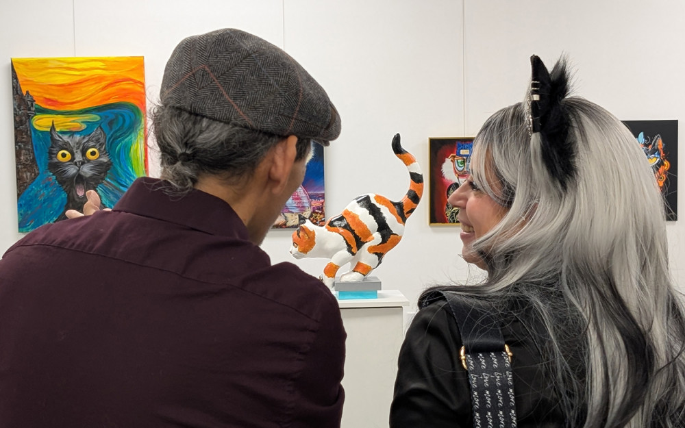 Recepção de abertura da exposição International Cat Salon