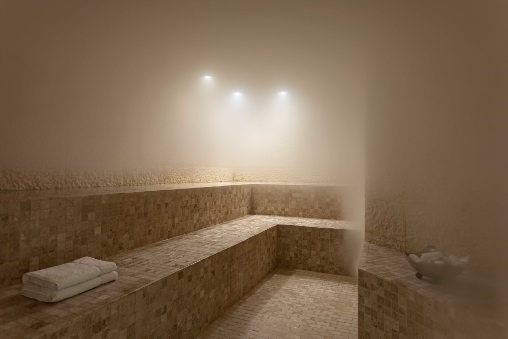 Sala de vapor del balneario