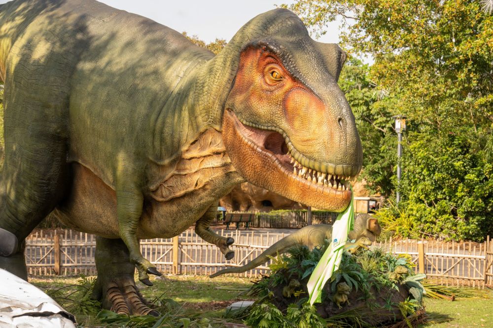 Laissez-vous émerveiller par le géant et puissant T-rex à Zoo Miami !